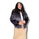 Chaqueta De Piel Corta